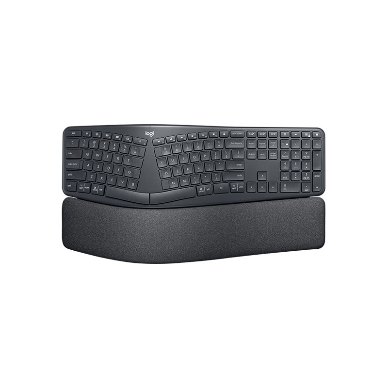 Logitech ERGO K860 - Tastatur - kabellos - 2.4 GHz, Bluetooth 5.0